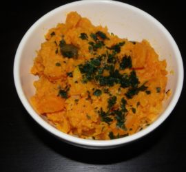 Ecrasé de courge et carotte