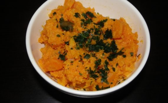 Ecrasé de courge et carotte