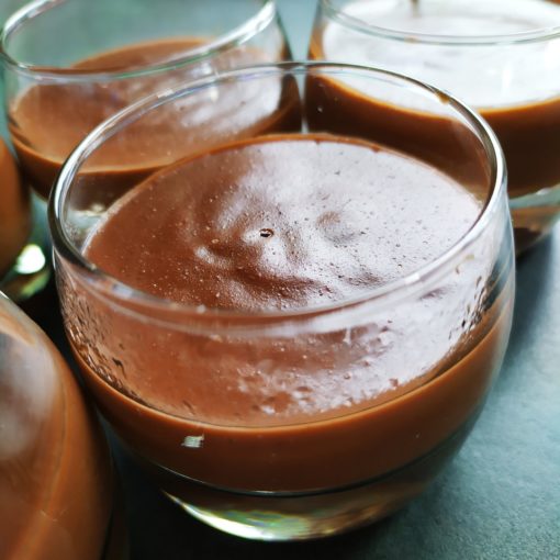 Flan au chocolat et à la noisette