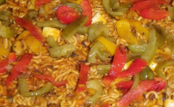 Fideua aux fruits de mer