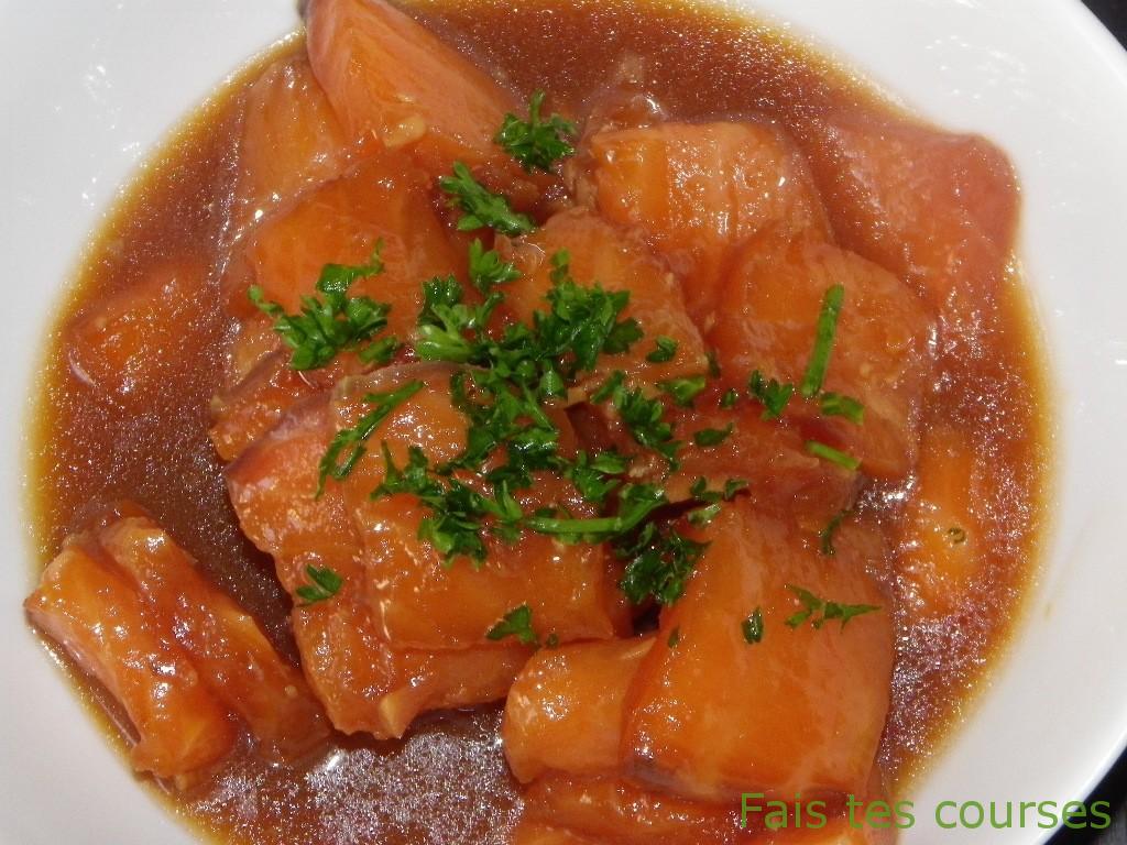 recette de saumon mariné et arrosé de caramel de soja