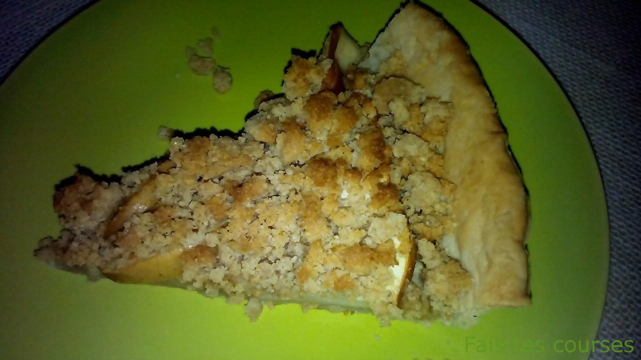 tarte aux pommes façon crumble