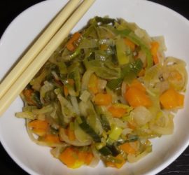 wok aux légumes sucré-salé