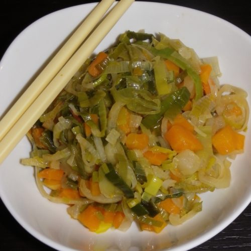 wok aux légumes sucré-salé