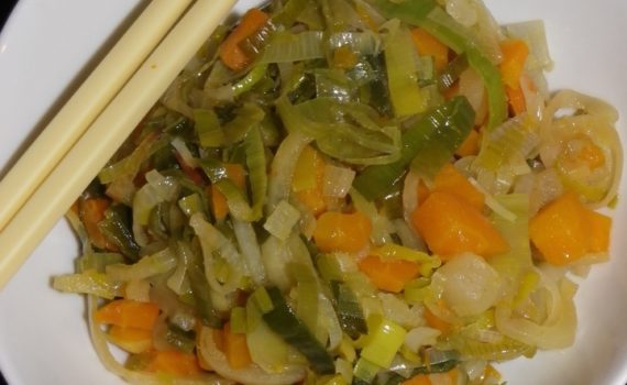 wok aux légumes sucré-salé