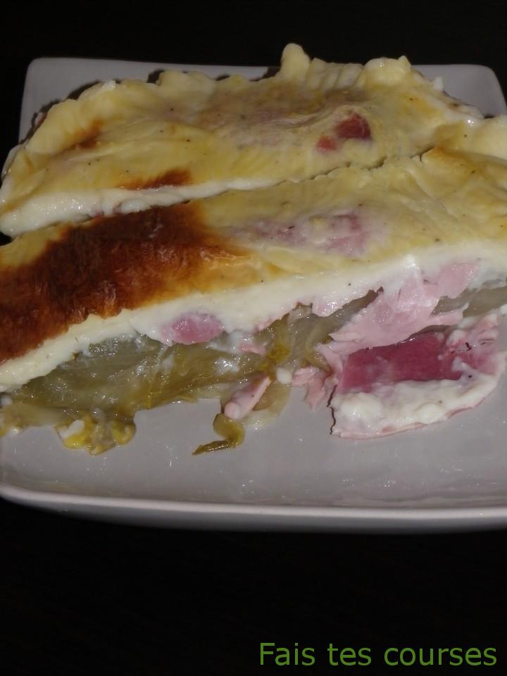 Endives au jambon et à la béchamel