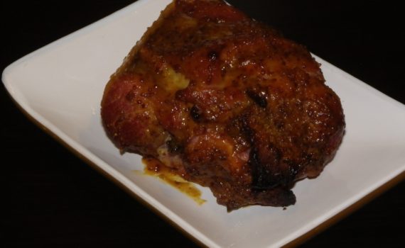 Jarret de porc braisé au miel