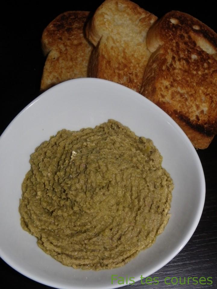 Tapenade aux olives vertes
