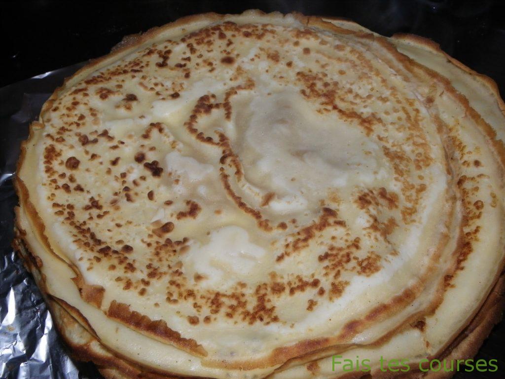 Crêpes au lait entier