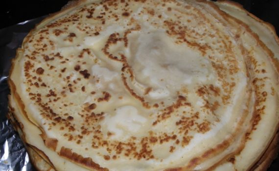 Crêpes au lait entier