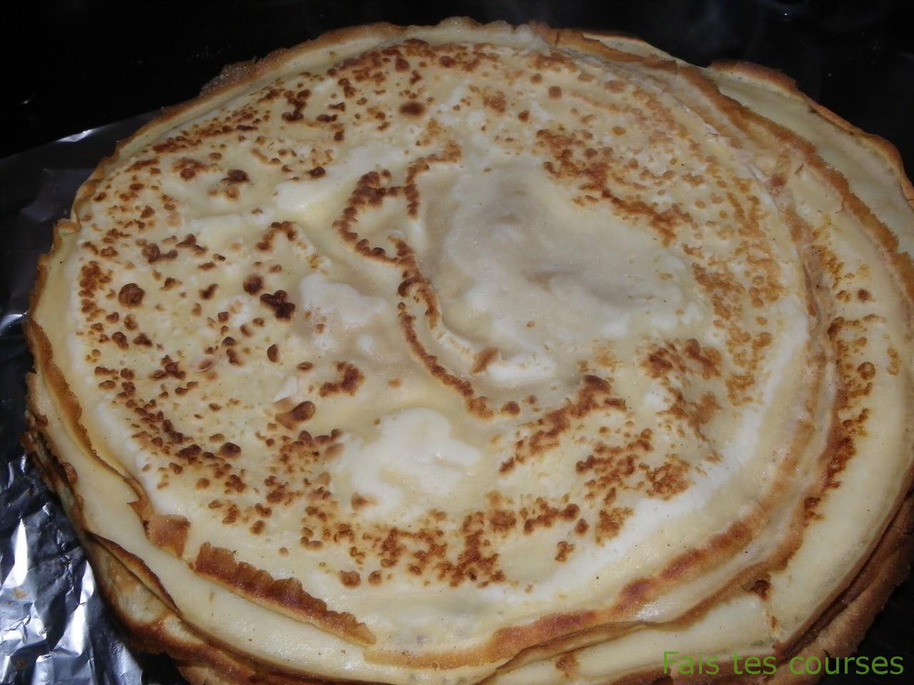 Crêpes au lait entier