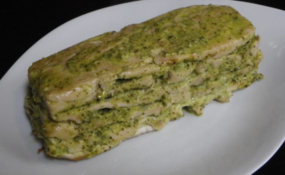 millefeuille de dinde au pestoi