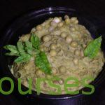 purée de petit pois à la menthe