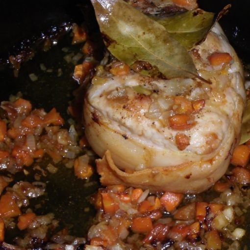 rôti de dinde aux petits légumes