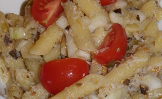 salade de penne au crabe