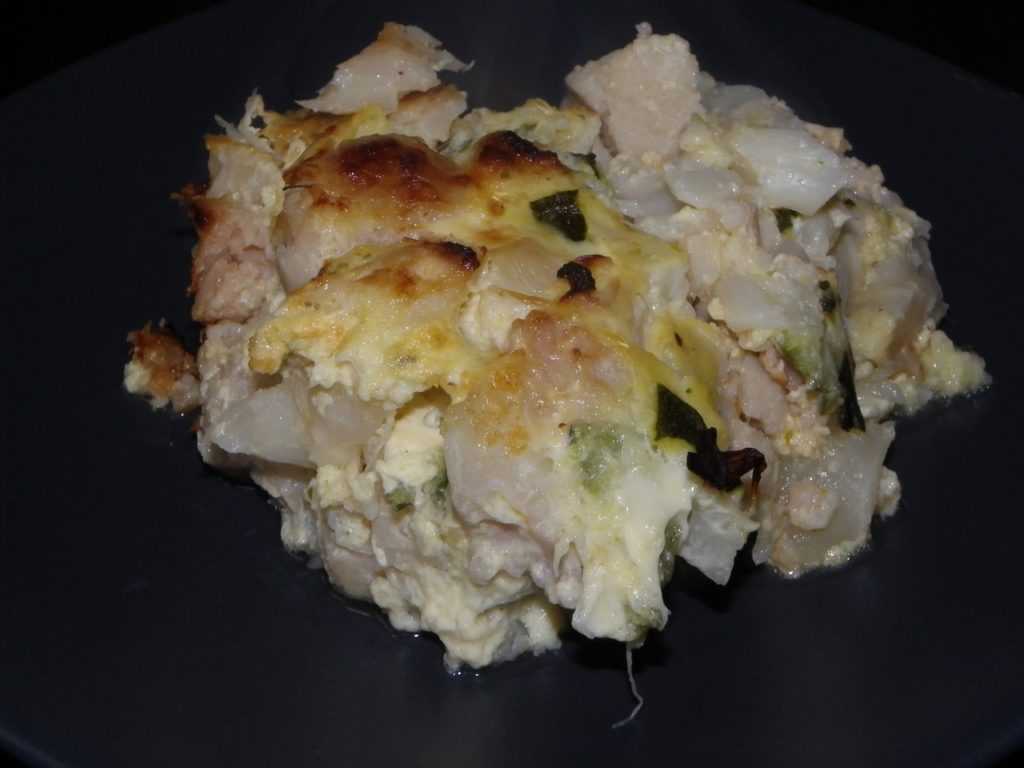 Gratin de chou fleur et de courgette