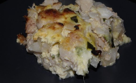 Gratin de chou fleur et de courgette
