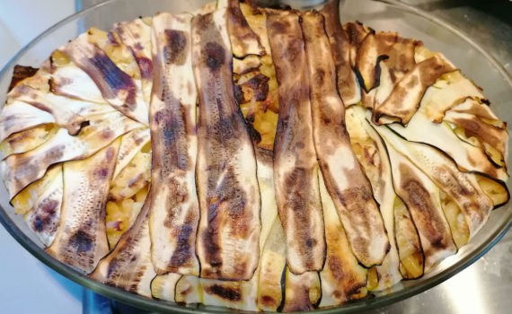 Gratin de courgettes aux pâtes