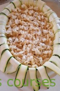 Gratin de courgettes aux pâtes