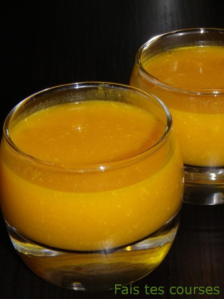 Velouté de potimarron au foie gras