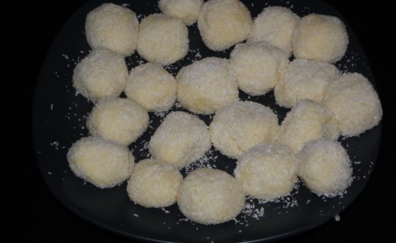 Truffes au chocolat blanc