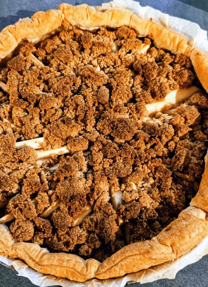 Tarte aux pommes façon crumble